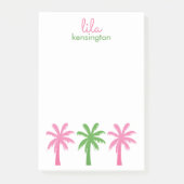 Preppy Palm Trees Personalisiert Post-it Notepad Post-it Klebezettel (Vorderseite)