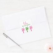 Preppy Palm Trees Personalisiert Stickers (Umschlag)
