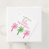 Preppy Palm Trees Personalisierte Geschenke oder L Geschenkanhänger (Beispiel)