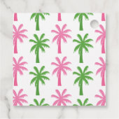 Preppy Palm Trees Personalisierte Geschenke oder L Geschenkanhänger (Rückseite)