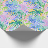 Preppy Palm Trees Wrapping Paper Geschenkpapier (Ecke)