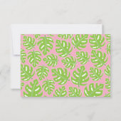 Preppy Palms Personalisierte Mitteilungskarten (Rückseite)