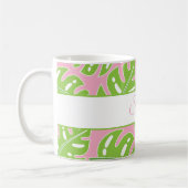 Preppy Palms personalisierte Mug Kaffeetasse (Links)