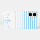 Preppy Paper Sailboat Case-Mate iPhone Hülle (Rückseite (Horizontal))