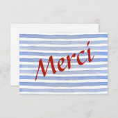 Preppy Parisian Dankeskarte (Vorne/Hinten)