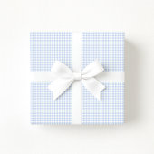 Preppy Pastel blue Gingham Wrapping Paper Geschenkpapier