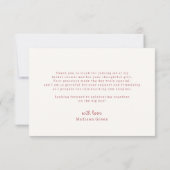 Preppy Pastel Brautparty Summer Soiree Dankeskarte (Rückseite)