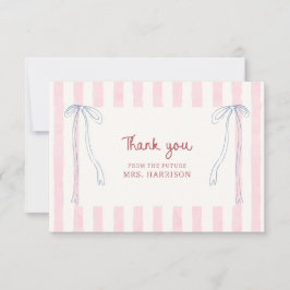 Preppy Pastel Brautparty Summer Soiree Dankeskarte