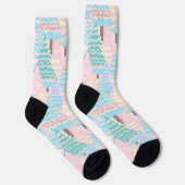 Preppy pastel Christmas tree socken (Rechts)