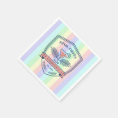 Preppy Pastel Final Fiesta Junggesellinnenabschied Serviette (Ecke)