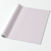 Preppy Pastel pink / Lilac Gingham Wrapping Paper Geschenkpapier (Ungerollt)