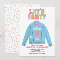Preppy Patch jacke 8TH Birthday