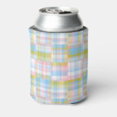 Preppy Patchwork Look Madras Pastel Dosenkühler (Kanne Rückseite)