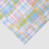 Preppy Patchwork Look Madras Pastel Seidenpapier (Ausschnitt)