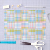 Preppy Patchwork Look Madras Pastel Seidenpapier (Handwerk)