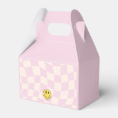 Preppy Patel Pink Y2K Retro Birthday Favor Box Geschenkschachtel (Rückseite)