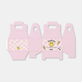 Preppy Patel Pink Y2K Retro Birthday Favor Box Geschenkschachtel (Ungefaltet)