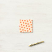 Preppy Peach Orange Hippie Blume Post-it Klebezettel (Auf Schreibtisch)