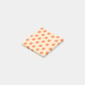 Preppy Peach Orange Hippie Blume Post-it Klebezettel (angewinkelt)