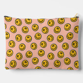 Preppy Peach Pencil Case Zubehörtasche (Rückseite)