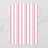Preppy Peony Pink Chic Die Cut Wedding Table Numbe Einladung (Rückseite)