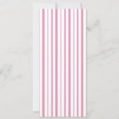 Preppy Peony Pink Chic Monogram Wedding Menu Card Einladung (Rückseite)