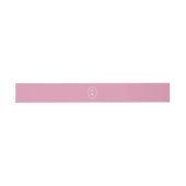 Preppy Peony Pink Chic Wedding Belly Band (Flach)
