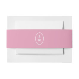 Preppy Peony Pink Chic Wedding Belly Band