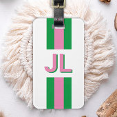 Preppy Personalisiert Initial Gepäckanhänger