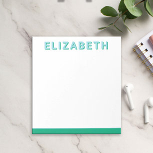 Preppy Personalisiert Modern Notepad Notizblock