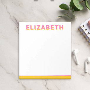 Preppy Personalisiert Modern Notepad Notizblock