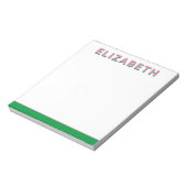 Preppy Personalisiert Modern Notepad Notizblock (Rotiert)