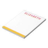 Preppy Personalisiert Modern Notepad Notizblock (Rotiert)