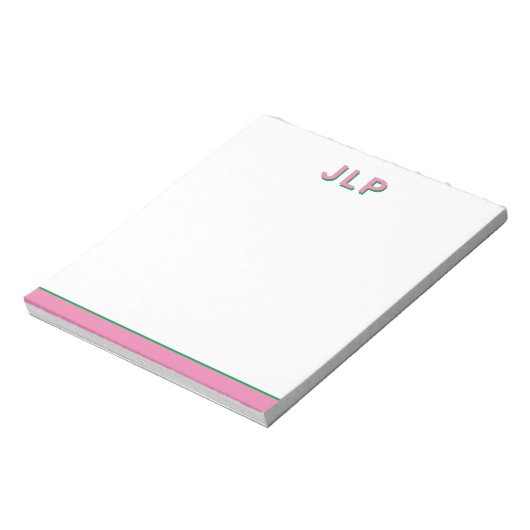 Preppy-Personalisierte erste Notepad Notizblock (Rotiert)