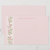 Preppy Personalized floral Briefpapier (Vorne/Hinten)