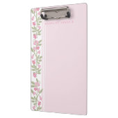 Preppy Personalized floral Klemmbrett (Links)