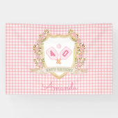 Preppy Pickle Ball | Benutzerdefiniertes Geburtsja Banner (Horizontal)