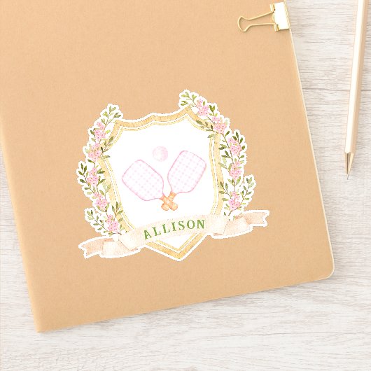 Preppy-Pickleball Aufkleber (Notizbuch)