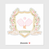 Preppy-Pickleball Aufkleber (Blatt)