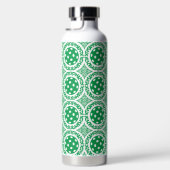 Preppy Pickleball Damask - Green Dink Motif Trinkflasche (Rechts)
