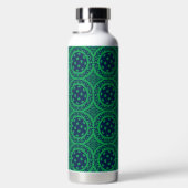 Preppy Pickleball Damask - Navy & Green Dink Trinkflasche (Rechts)