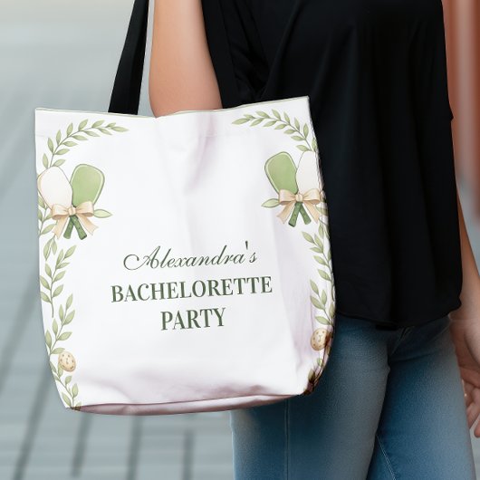 Preppy Pickleball Garden Bachelorette Party Tasche