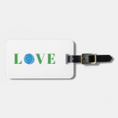 Preppy-Pickleball-Liebe Gepäckanhänger (Vorderseite horizontal)