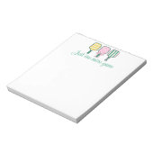 Preppy-Pickleball-Notepad-Geschenk Notizblock (Rotiert)
