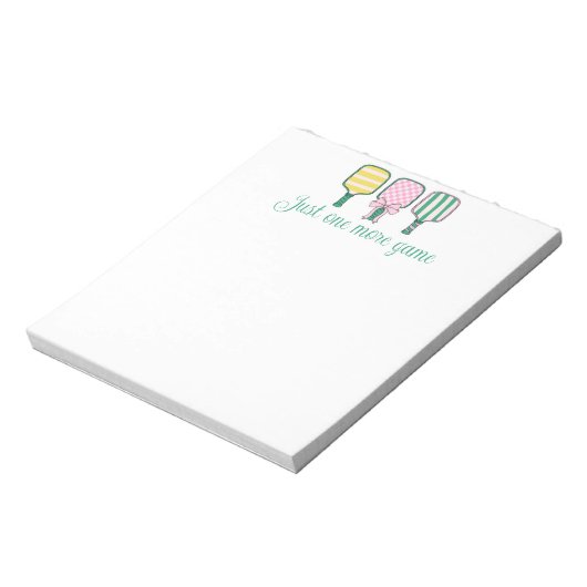 Preppy-Pickleball-Notepad-Geschenk Notizblock (Rotiert)