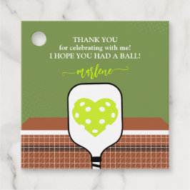 Preppy Pickleball Paddle Foto Dink Birthday Party Geschenkanhänger