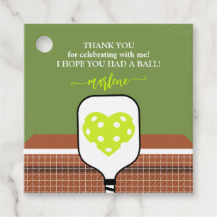 Preppy Pickleball Paddle Foto Dink Birthday Party Geschenkanhänger