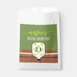 Preppy Pickleball Paddle Foto Dink Birthday Party Geschenktütchen