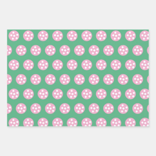 Preppy Pickleball Paper Geschenkpapier Set (Vorderseite 3)
