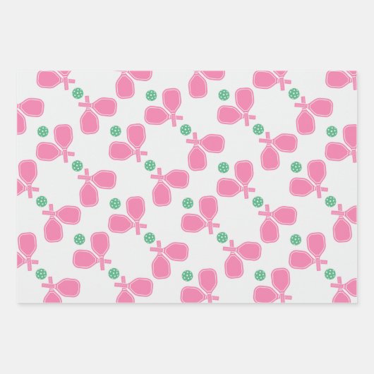 Preppy Pickleball Paper Geschenkpapier Set (Vorderseite 2)